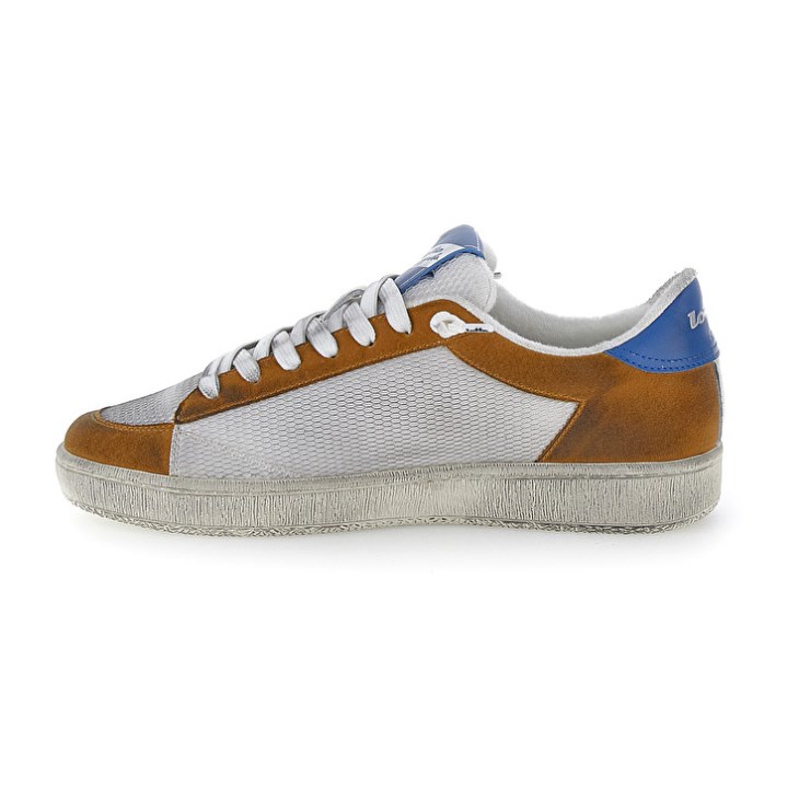 Men Lotto Autograph Grid 2 Sneakers White / Yellow / Blue | FE077697U8