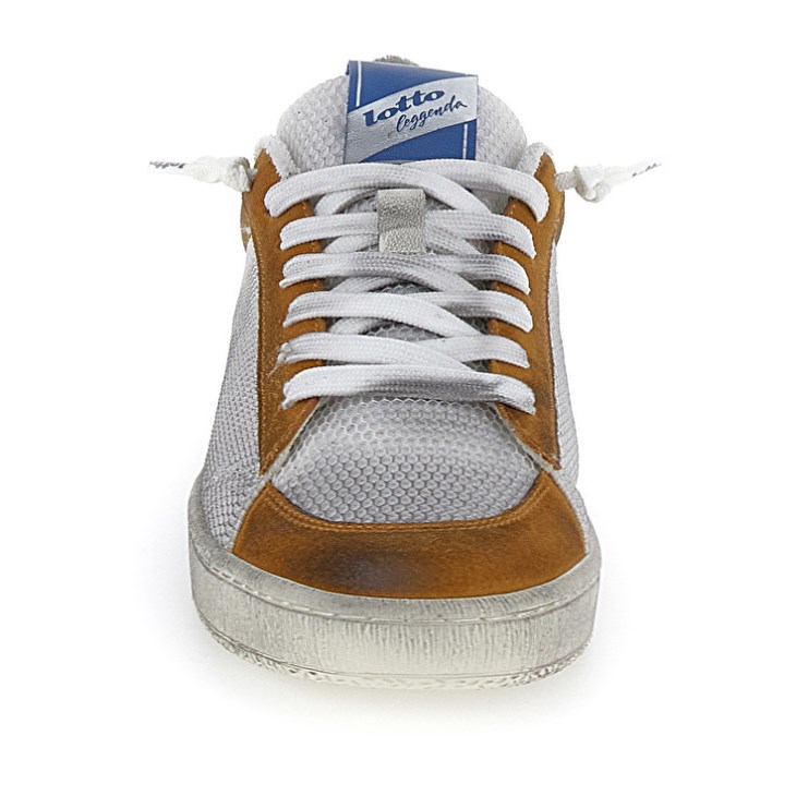 Men Lotto Autograph Grid 2 Sneakers White / Yellow / Blue | FE077697U8