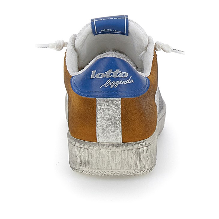 Men Lotto Autograph Grid 2 Sneakers White / Yellow / Blue | FE077697U8