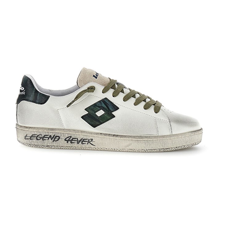 Men Lotto Autograph Legend 3 Sneakers White / Dark Blue / Brown | SV900630I3