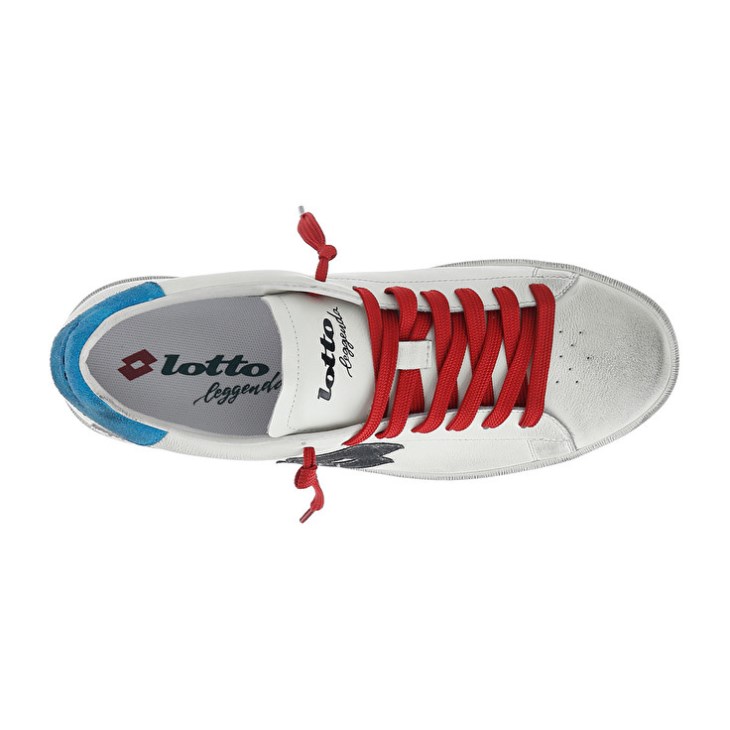 Men Lotto Autograph Legend Sneakers White / Black / Blue | ET390949S7