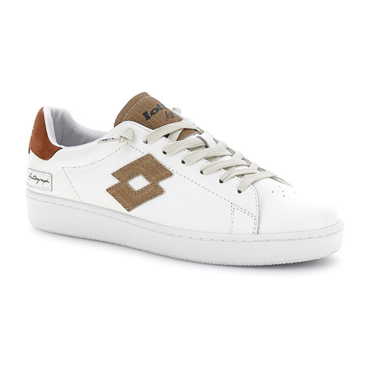 Men Lotto Autograph Lizard Sneakers White | RF384588D9