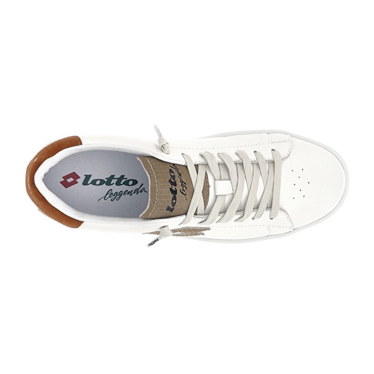 Men Lotto Autograph Lizard Sneakers White | RF384588D9