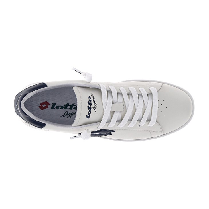 Men Lotto Autograph Sneakers White / Blue | DZ504310O8