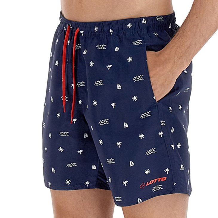 Men Lotto Beach Club Swim Shorts Blue | UD029312R6