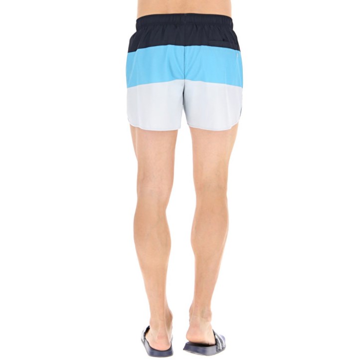 Men Lotto Beach Color Swim Shorts Blue | GU461616W6