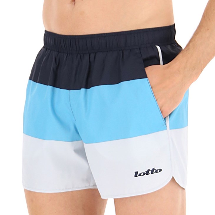 Men Lotto Beach Color Swim Shorts Blue | GU461616W6