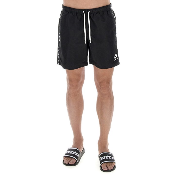 Men Lotto Beach Icon Swim Shorts Black | ZR833683N6