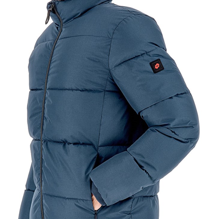 Men Lotto Bomber Courmayeur Jacket Blue | XV249704M3