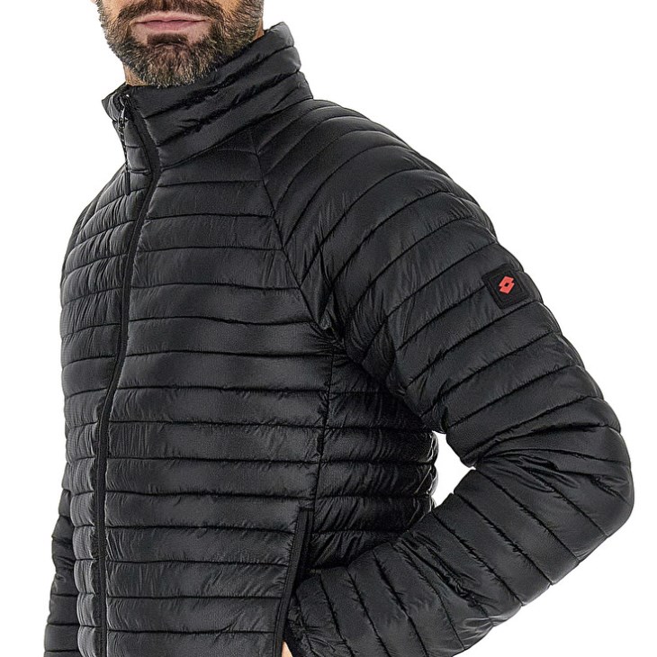 Men Lotto Bomber Gardena Jacket Black | DF142654R5