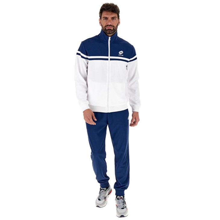 Men Lotto Circle PL Tracksuits Blue / White | ZR200490K9