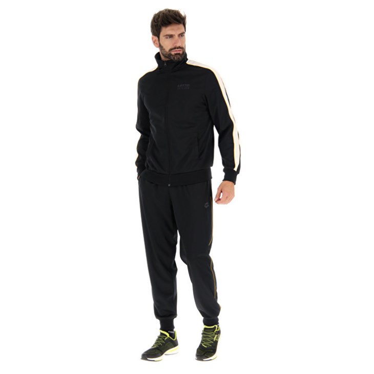 Men Lotto Circle VII Tracksuits Black | WC440354B2