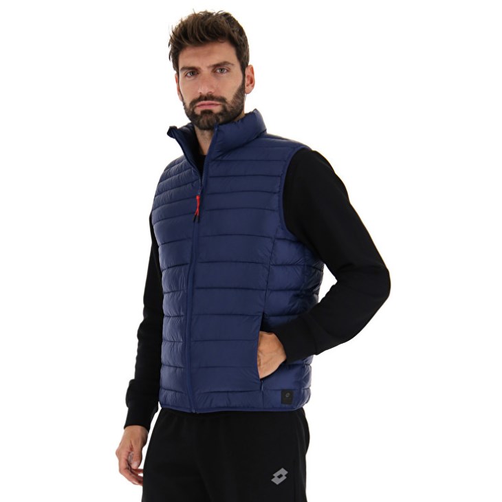 Men Lotto Cortina III Pad PL Vest Blue | QC486308W5