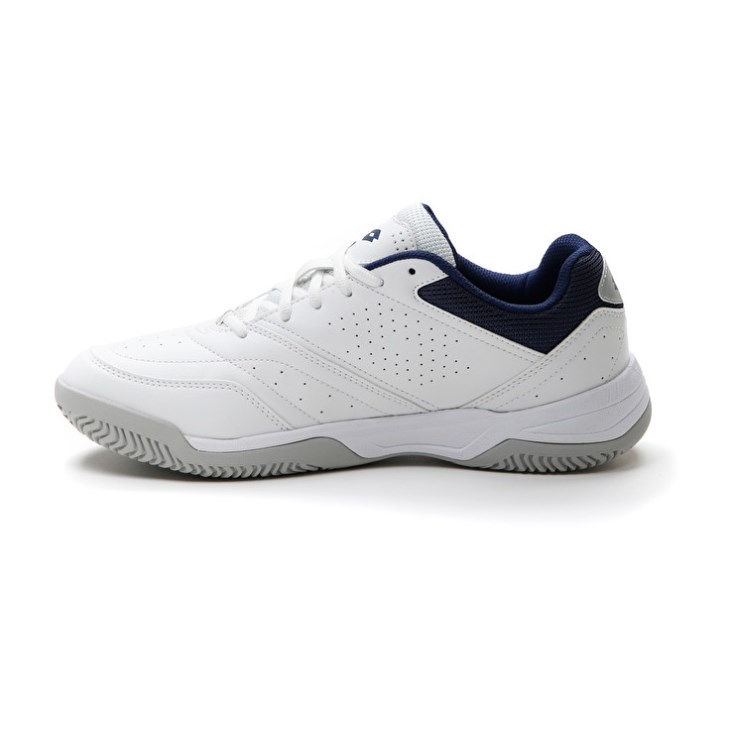 Men Lotto Court Logo AMF XIX Tennis Shoes White / Blue | EO508130Z9