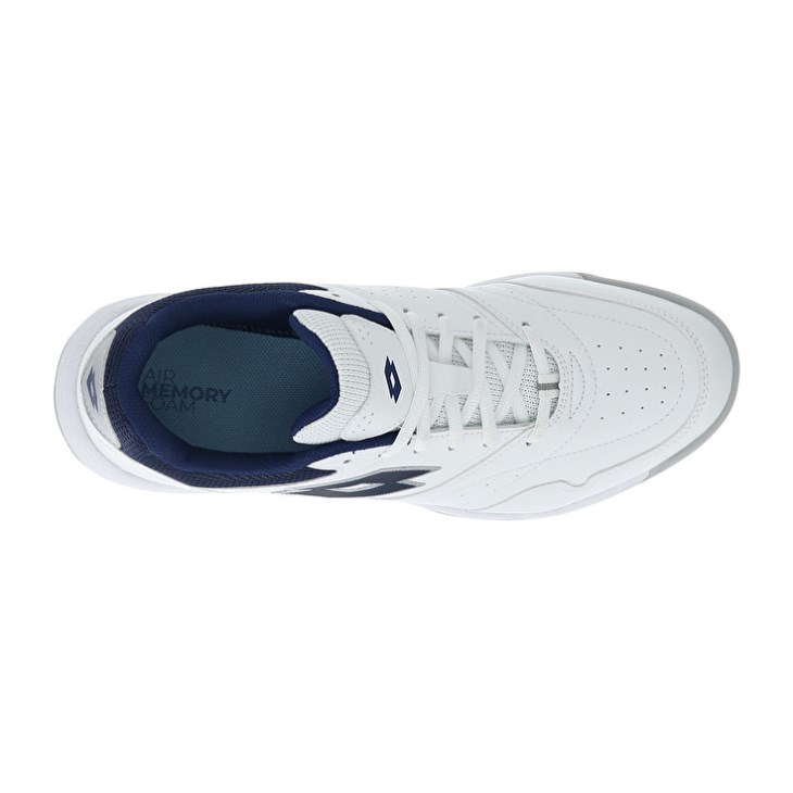 Men Lotto Court Logo AMF XIX Tennis Shoes White / Blue | EO508130Z9