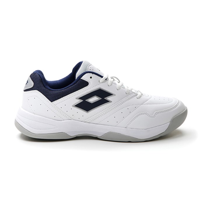 Men Lotto Court Logo AMF XIX Tennis Shoes White / Blue | EO508130Z9