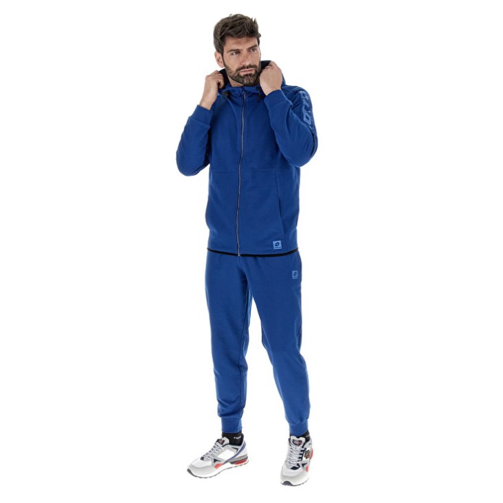 Men Lotto Diamond Tracksuits Blue | IS276877T2