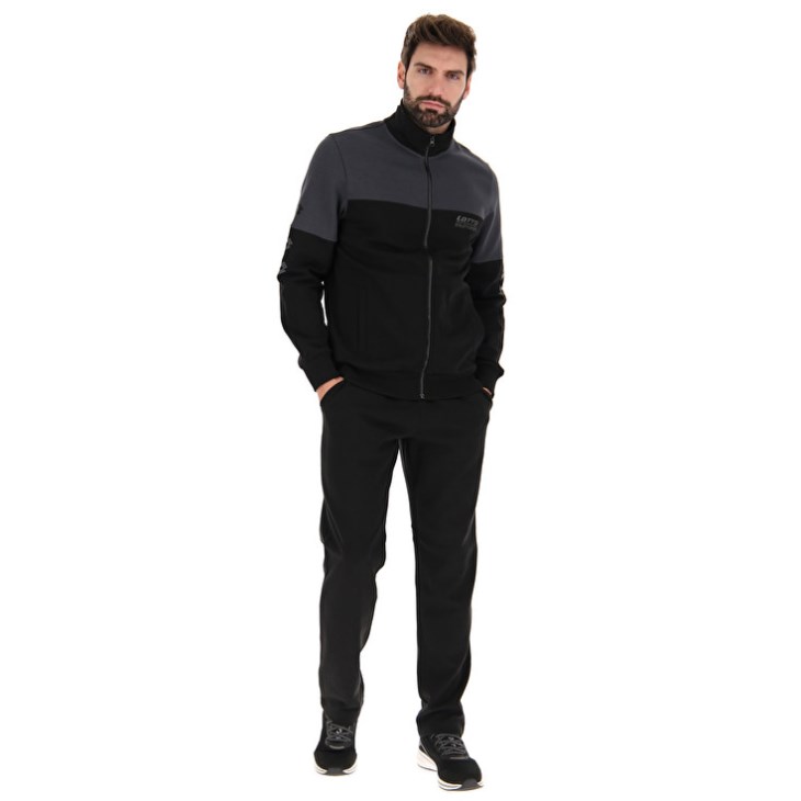 Men Lotto Dual VII Tracksuits Black | MZ193209X2