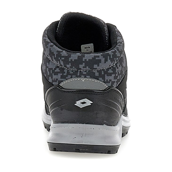Men Lotto Hit 200 Mid S3 ESD Safety Shoes Black | QL501380T6