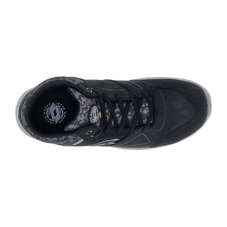 Men Lotto Hit 200 Mid S3 ESD Safety Shoes Black | QL501380T6