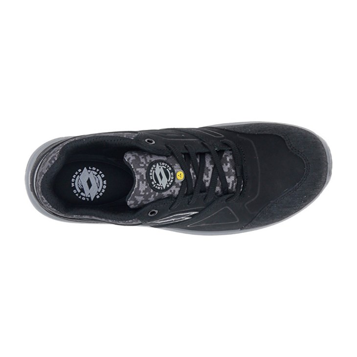 Men Lotto Hit 200 S3 ESD Safety Shoes Black | RX098299X5