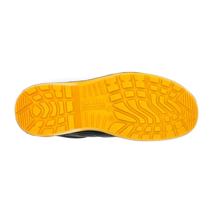 Men Lotto Hit 250 Mid S3 SRC Wr HDRY Safety Shoes Black / Yellow | OP483508Q5