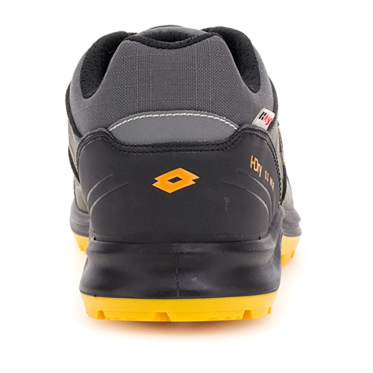 Men Lotto Hit 250 S3 SRC Wr HDRY Safety Shoes Dark Grey / Yellow | KV014121Q8