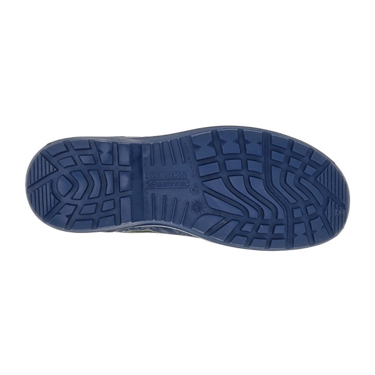 Men Lotto Hit 400 S1P Safety Shoes Blue / Green / Black | KG251455A9