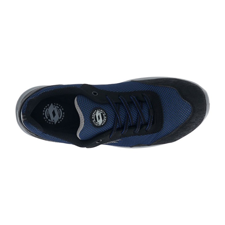 Men Lotto Hit 425 S1P Safety Shoes Blue / Silver | PM982428O9