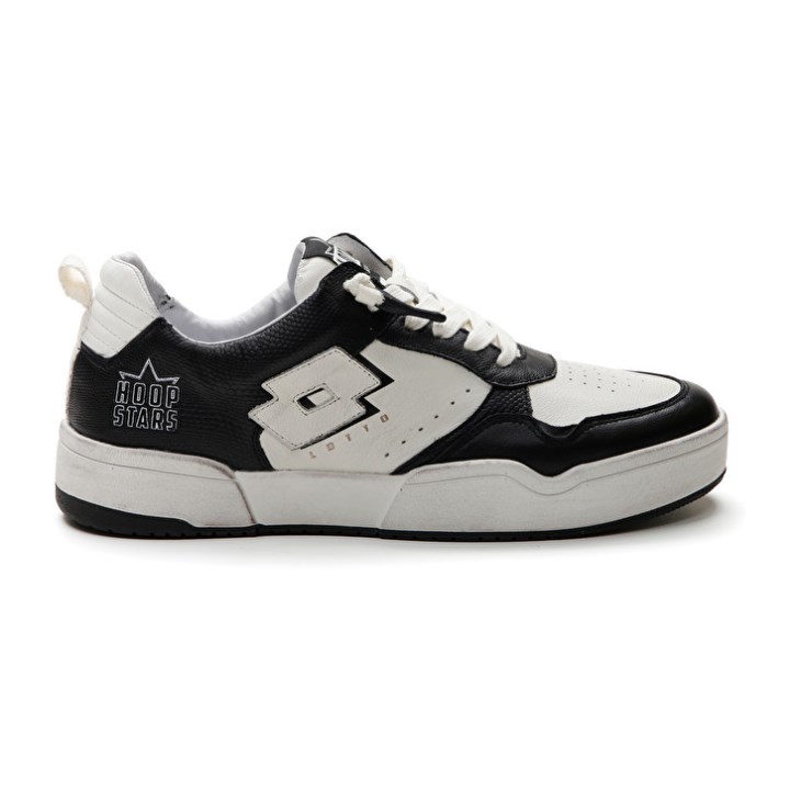 Men Lotto Hoop Stars 1 Sneakers White / Black | FB388588E1