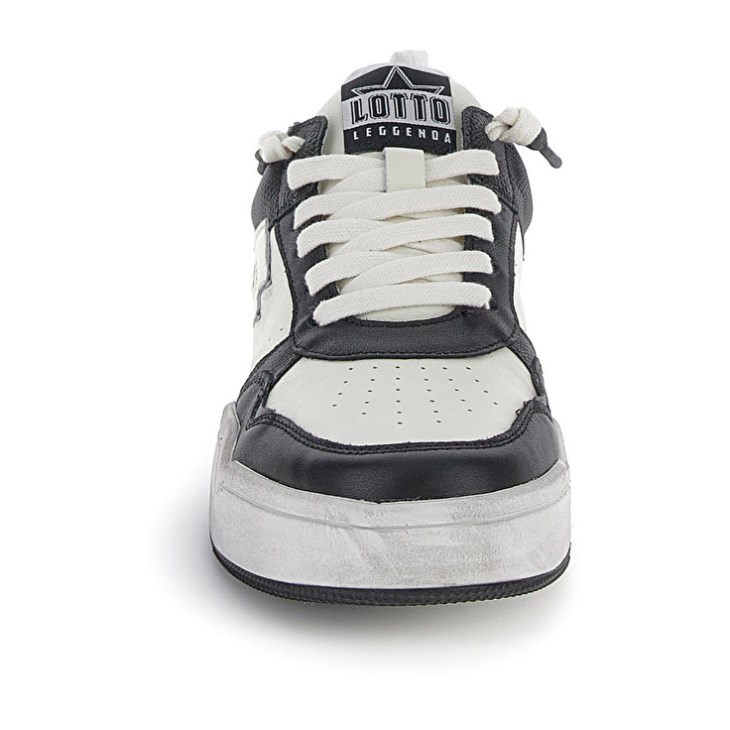 Men Lotto Hoop Stars Block Basketball Shoes White / Dark Grey | ZS757355C5