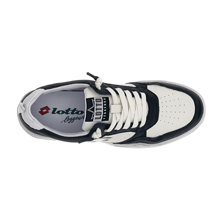 Men Lotto Hoop Stars Block Basketball Shoes White / Dark Grey | ZS757355C5