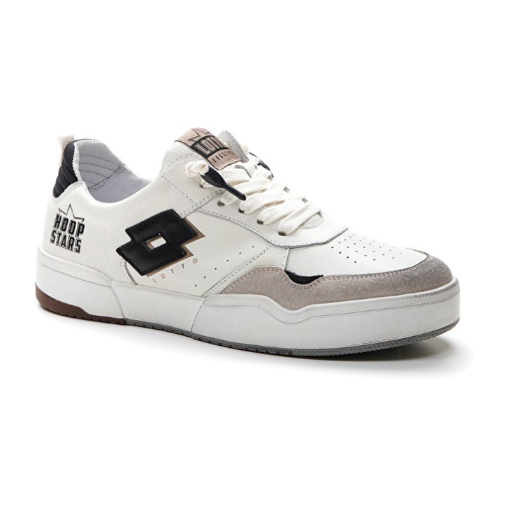 Men Lotto Hoop Stars RUB Sneakers White / Black / Yellow | BL800980V5