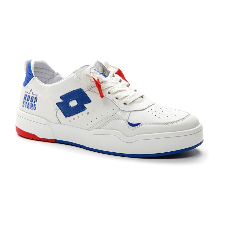 Men Lotto Hoop Stars Sneakers White / Blue | DI594079C0
