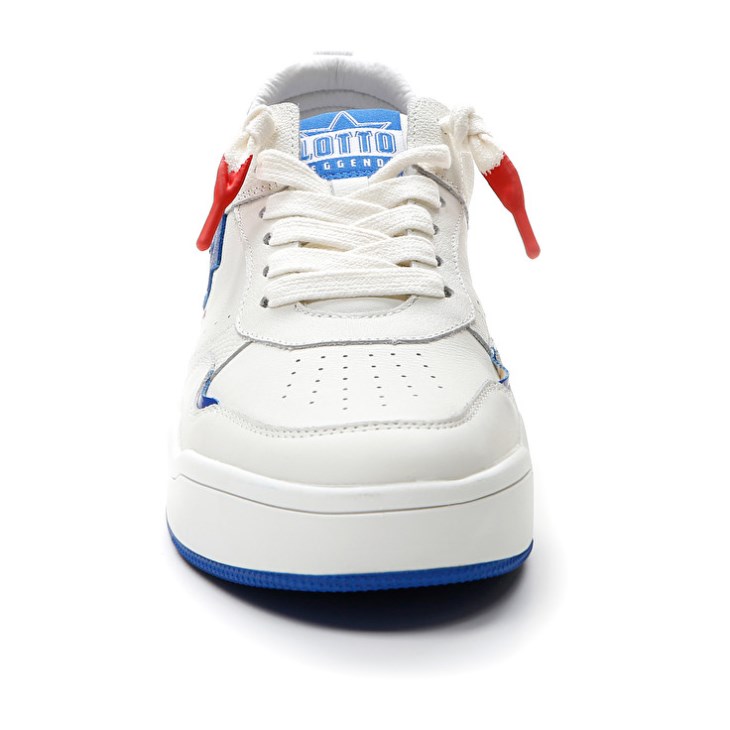 Men Lotto Hoop Stars Sneakers White / Blue | DI594079C0