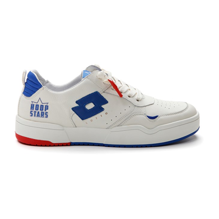 Men Lotto Hoop Stars Sneakers White / Blue | DI594079C0