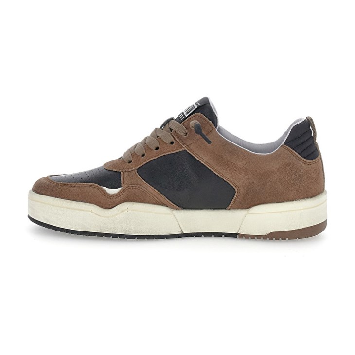 Men Lotto Hoop Stars Suede Sneakers Brown / Black | RT050625F9