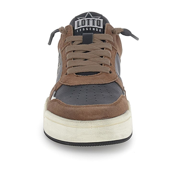 Men Lotto Hoop Stars Suede Sneakers Brown / Black | RT050625F9