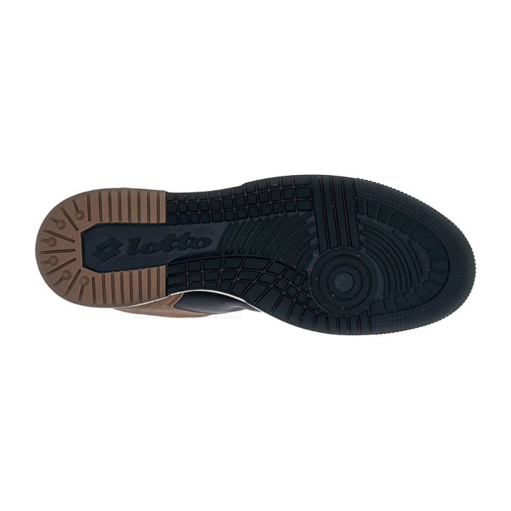 Men Lotto Hoop Stars Suede Sneakers Brown / Black | RT050625F9