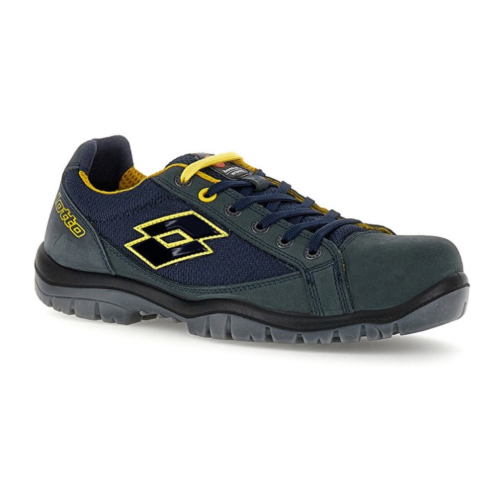Men Lotto Jump 500 Safety Shoes Blue / Yellow | ZY496439G4