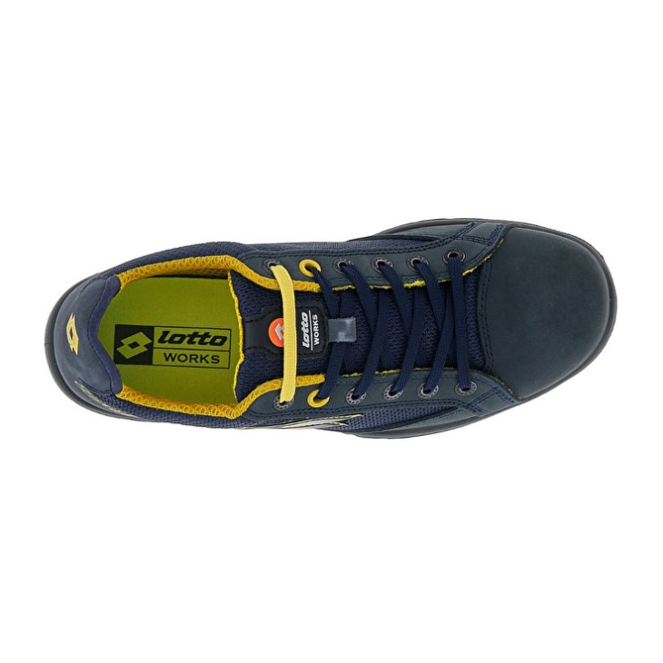 Men Lotto Jump 500 Safety Shoes Blue / Yellow | ZY496439G4