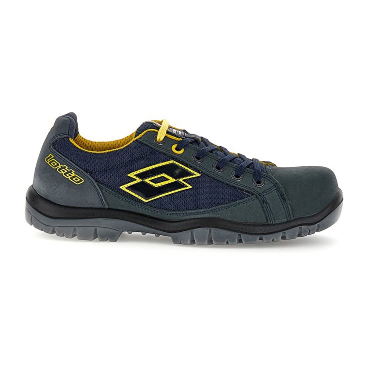 Men Lotto Jump 500 Safety Shoes Blue / Yellow | ZY496439G4