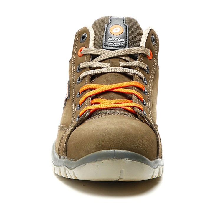 Men Lotto Jump Mid 900 S3 SRC Safety Shoes Olive | NG974847H5