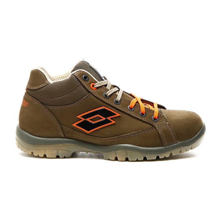 Men Lotto Jump Mid 900 S3 SRC Safety Shoes Olive | NG974847H5