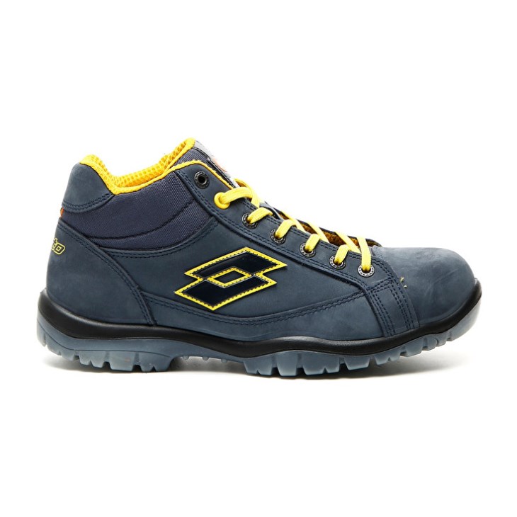 Men Lotto Jump Mid 900 Safety Shoes Dark Grey / Yellow | ZD864346T3