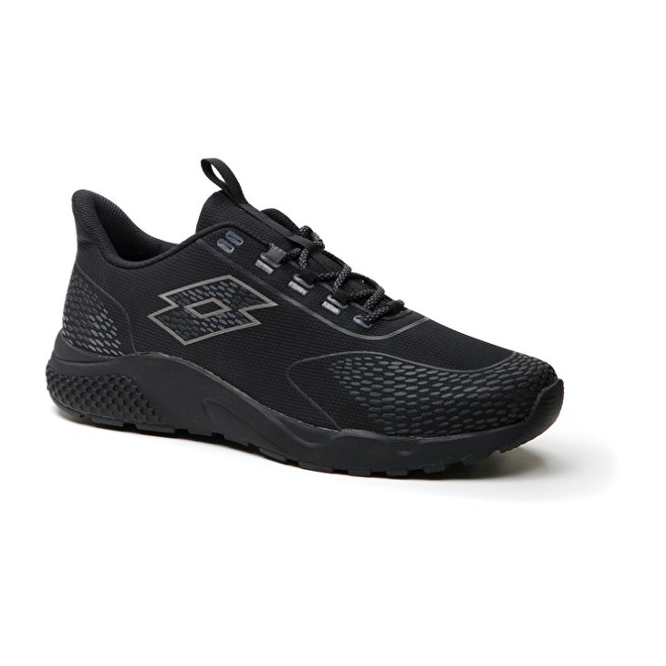 Men Lotto Kibra AMF II Running Shoes Black | TP255645Z1
