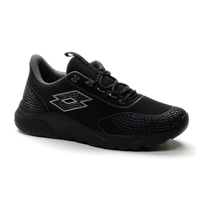 Men Lotto Kibra AMF Running Shoes Black | IZ591749D5