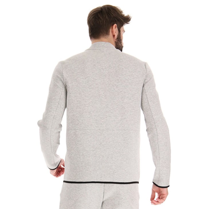 Men Lotto Lab Sports Zip FZ MEL Sweatshirt Grey | VT062096J0