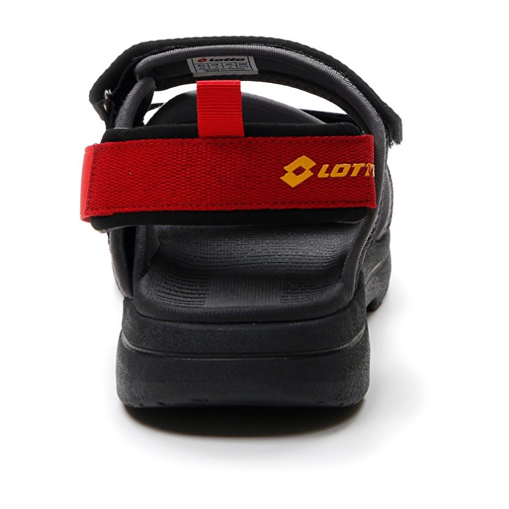 Men Lotto Levante 2 Sandals Black | MV887148B6