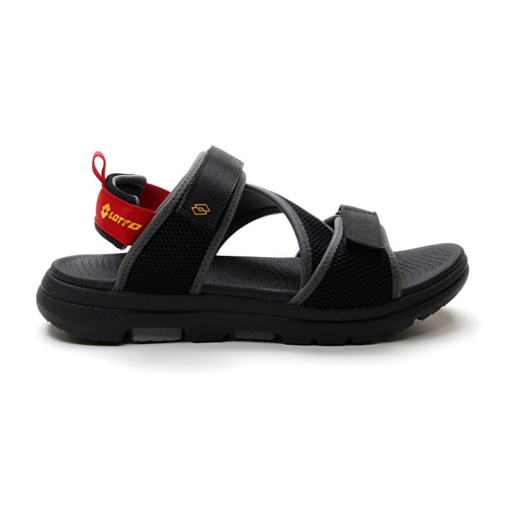 Men Lotto Levante 2 Sandals Black | MV887148B6
